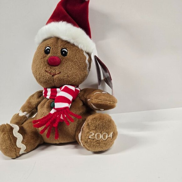 2004 Sears Exclusive Charity Gingerbread Plush Set | Ginger Bell Beanbag Dolls - Picture 5 of 15